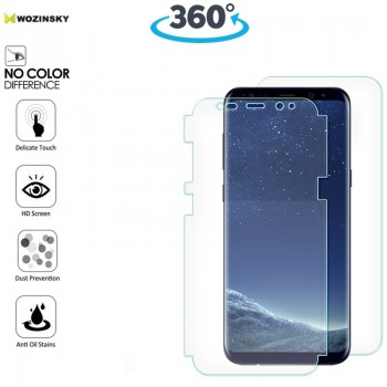 360 apsauginės ekrano ir nugarėlės plėvelės (pilnai dengiančios) (Samsung GALAXY S8)